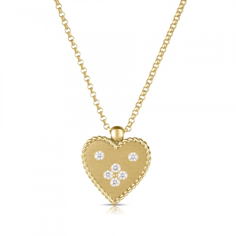 Roberto Coin Venetian Princess Heart Pendant Necklace