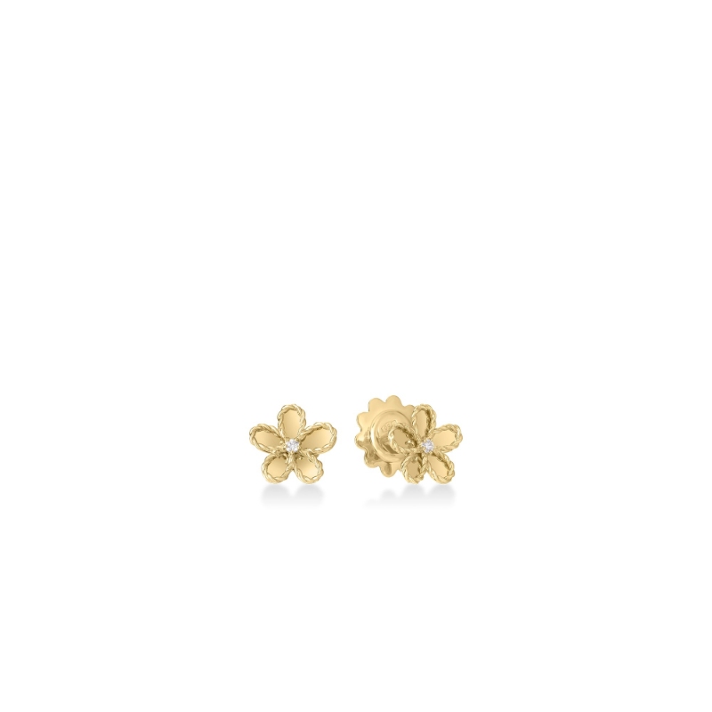 Roberto Coin 18K Yellow Gold Jasmine Small Flower Stud Earrings