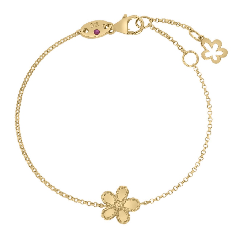 Roberto Coin Jasmine 10mm Small Flower Pendant Necklace
