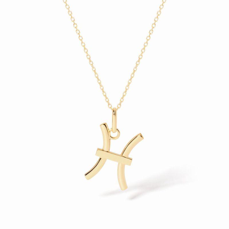 18K Yellow Gold Les Signes Pisces Small Pendant