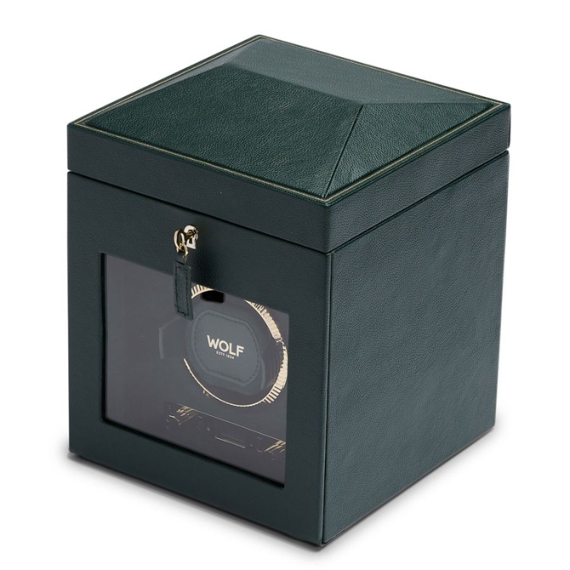 Wolf 1834 British Racing H Green Single Watch Winder