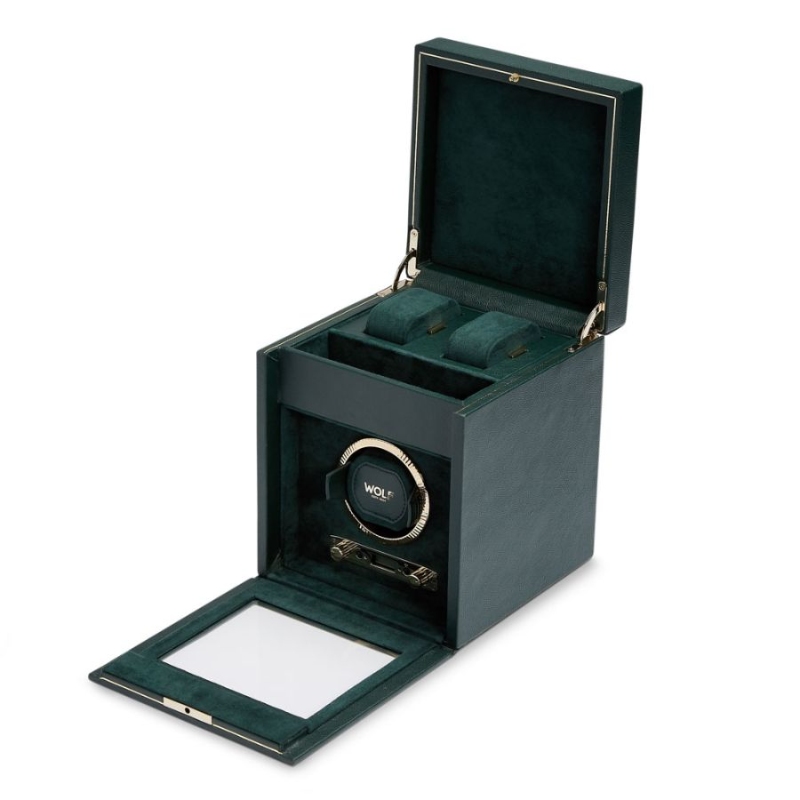 Wolf 1834 British Racing H Green Single Watch Winder