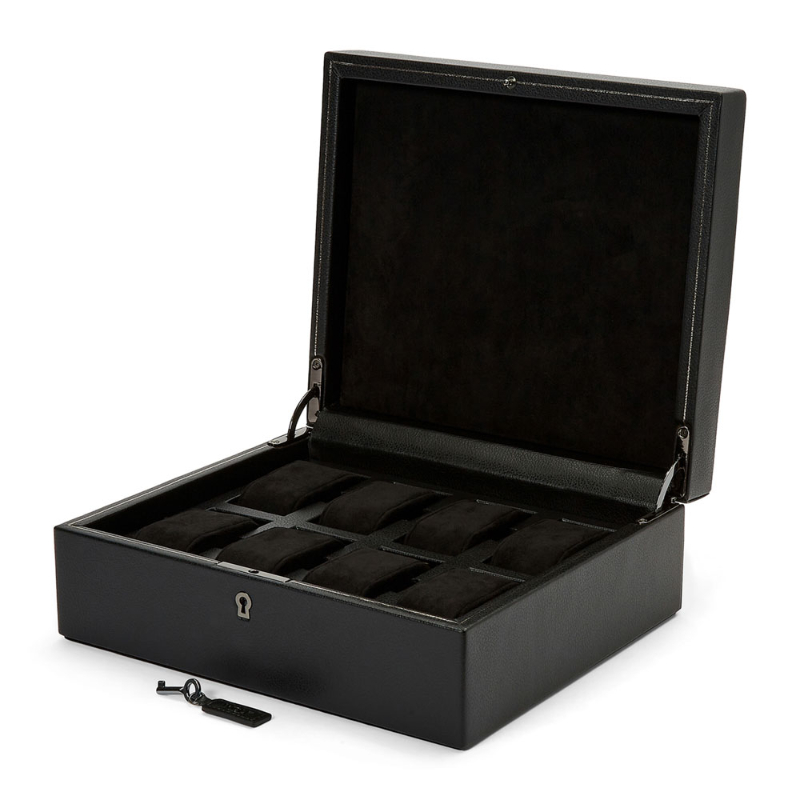 Wolf 1834 British Racing Black 8 Piece Watch Box