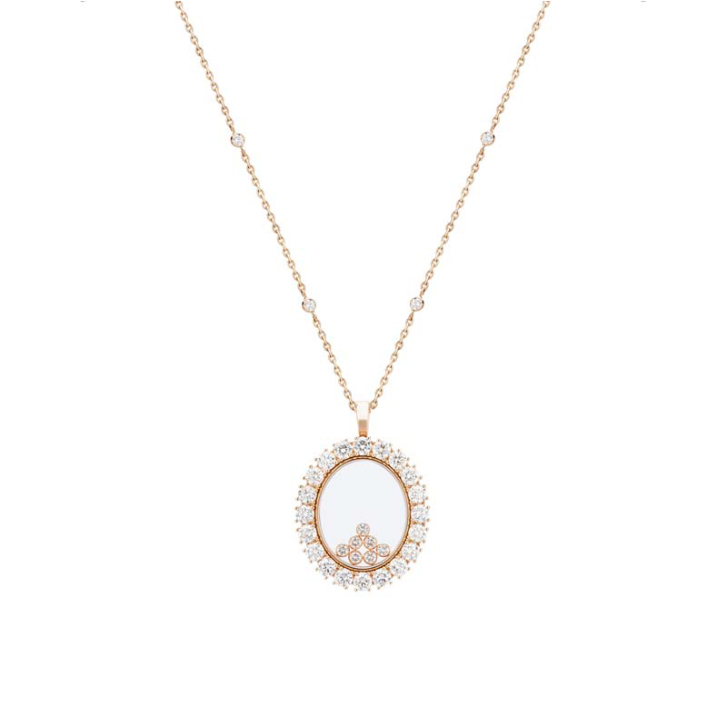 Pendant Chopard Rose Gold Diamonds