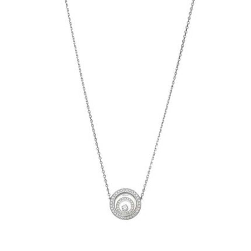 Chopard Happy Spirit White Gold Diamond Pave Pendant