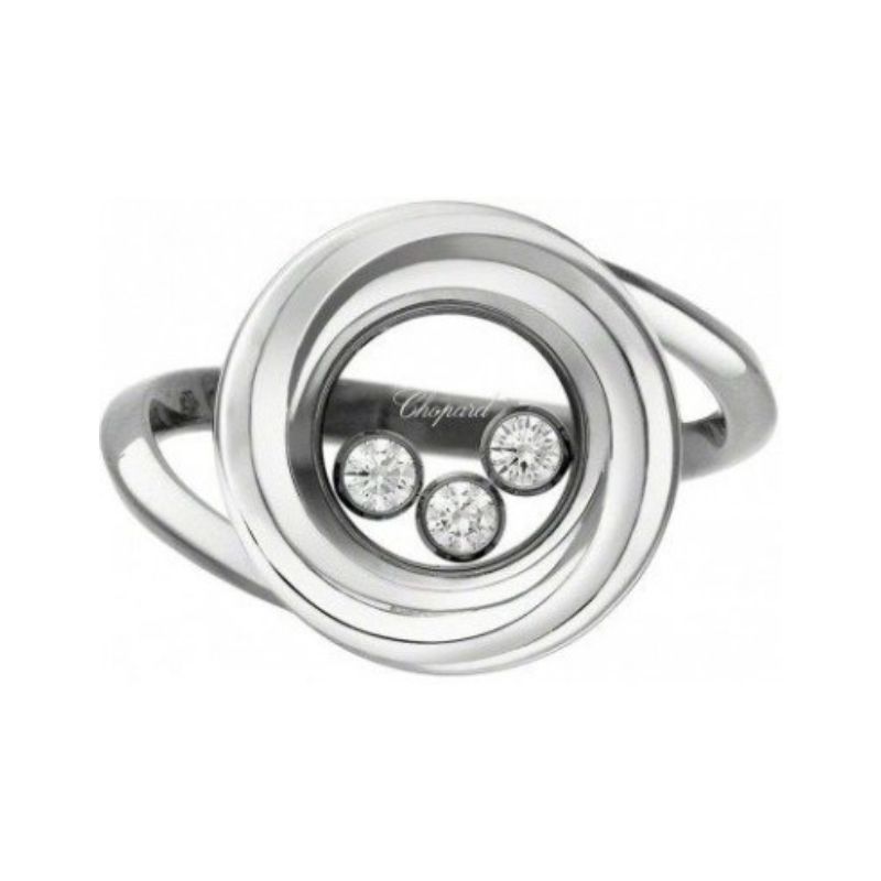 Chopard Happy Emotions Ring in 18K White Gold