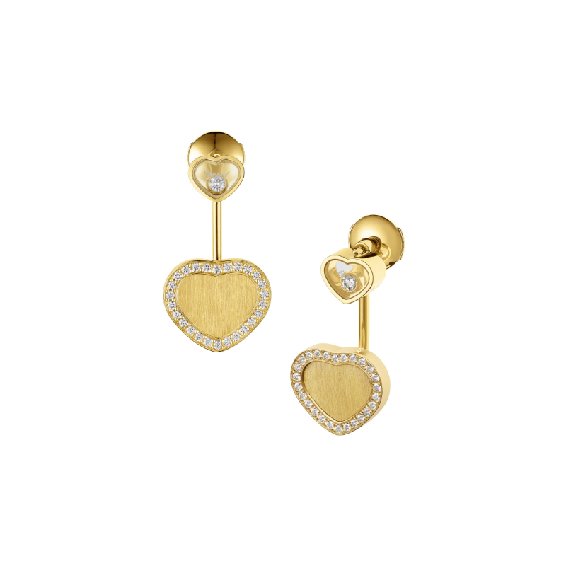 Chopard Happy Hearts Golden Hearts Pair Of Earrings