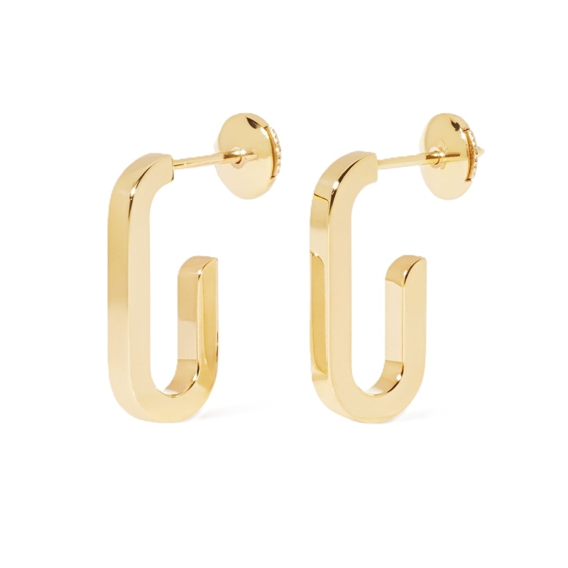 18K Yellow Gold Maillon Small Hoop Earrings