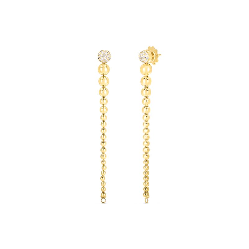 Roberto Coin 18K Yellow Gold Diamond Convertible Earrings