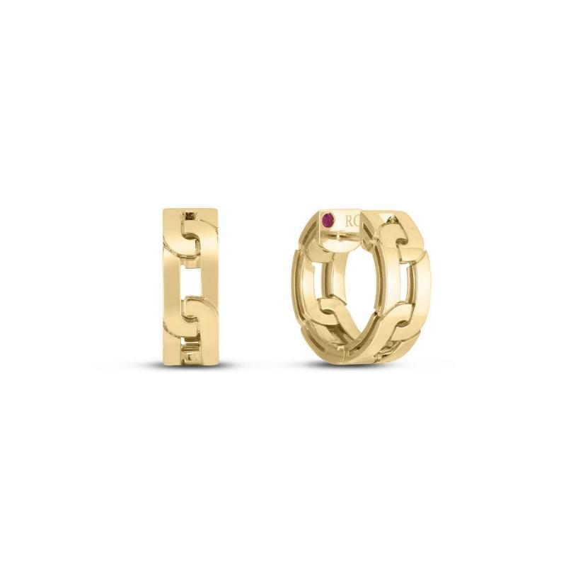 Roberto Coin 18K Yellow Gold Navarra Hoop Earrings