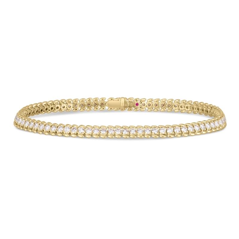 Roberto Coin 18K Yellow Gold And Diamond Line Bracelet