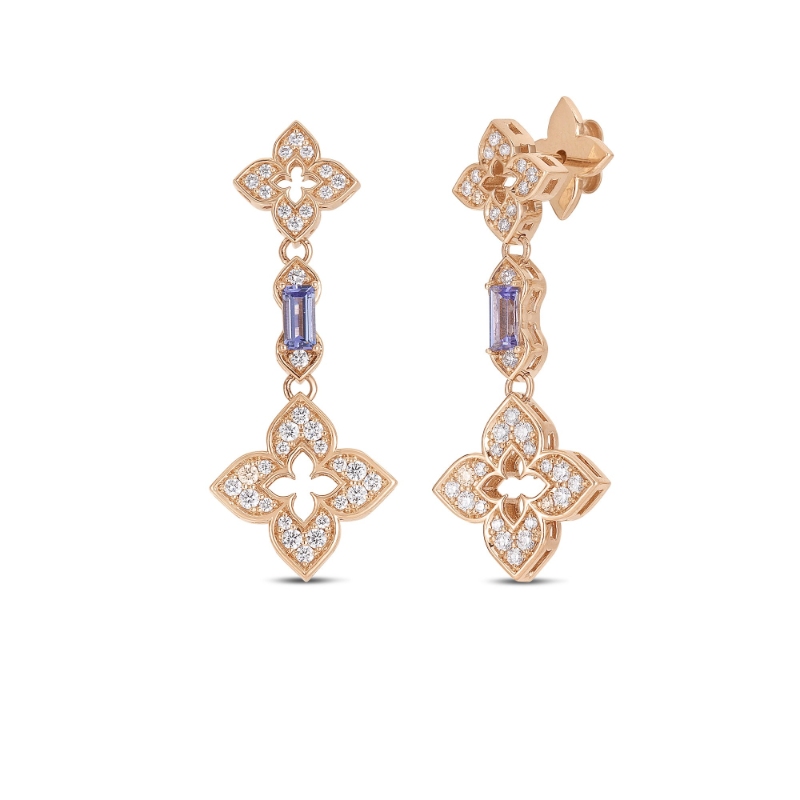 Roberto Coin 18K Rose Gold Venetian Princess Double Drop Earrings
