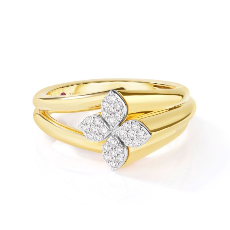 Roberto Coin Love in Verona Double Row Flower Band Ring