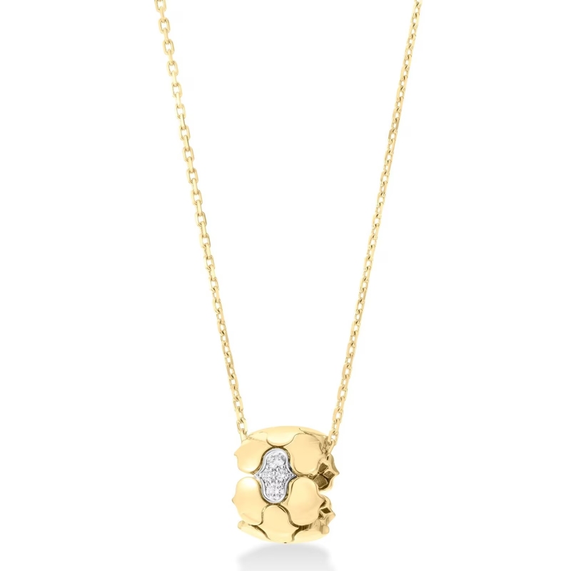 Roberto Coin 18K Yellow Gold and 18K White Gold Cobra Pendant Necklace