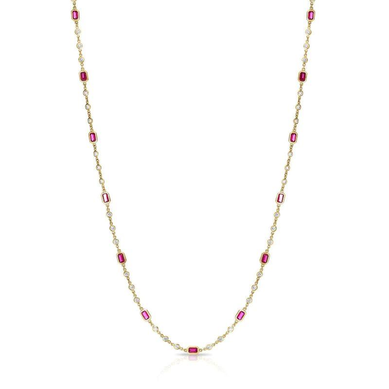 Roberto Coin 18K Yellow Gold Diamonds By The Inch Station Necklace