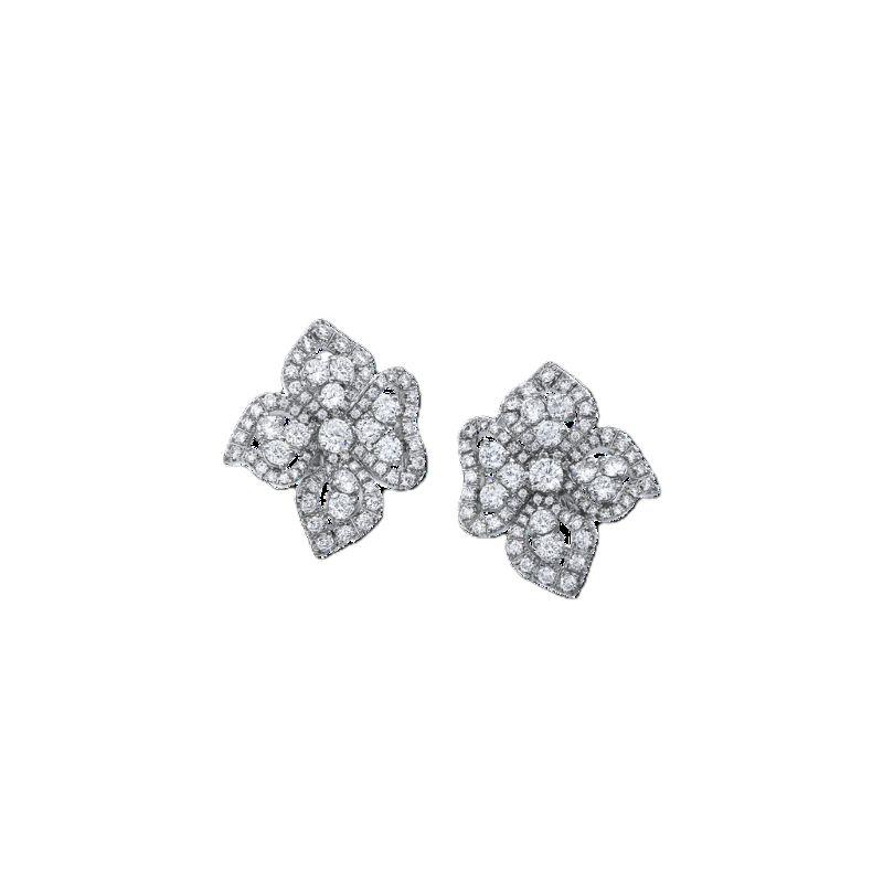 Roberto Coin 18K White Gold Cento Couture Small Earrings