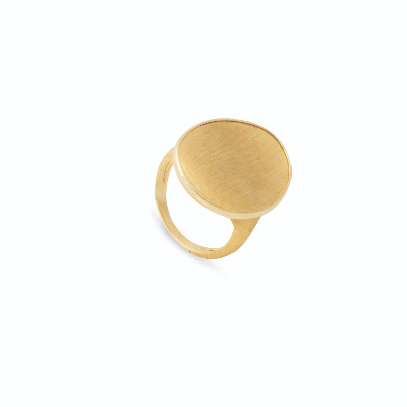 Marco Bicego 18K yellow gold Lunaria cocktail ring, SZ 7