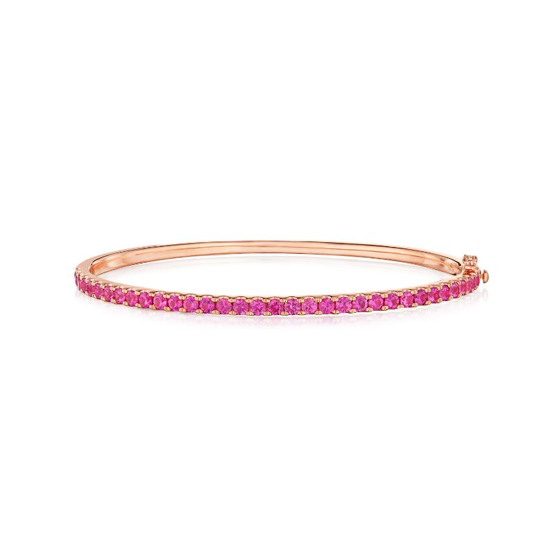 Kwiat Bangle with Pink Sapphires