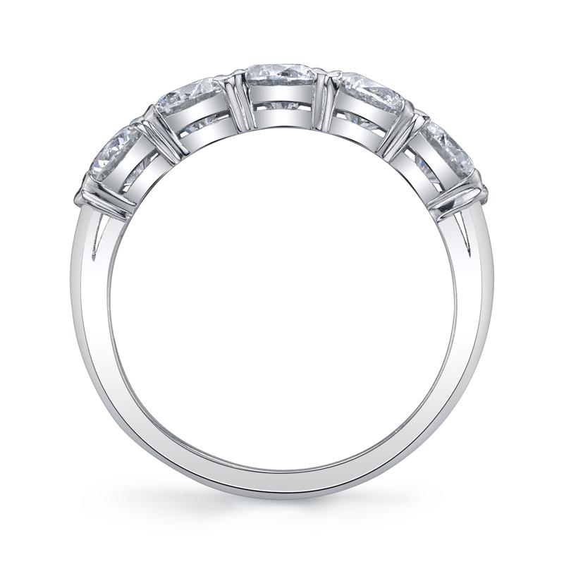 Bachendorf's Platinum Five Stone Diamond Band