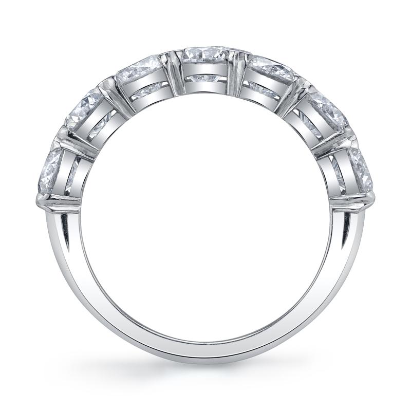 Bachendorf's Platinum Seven Stone Diamond Band Ring