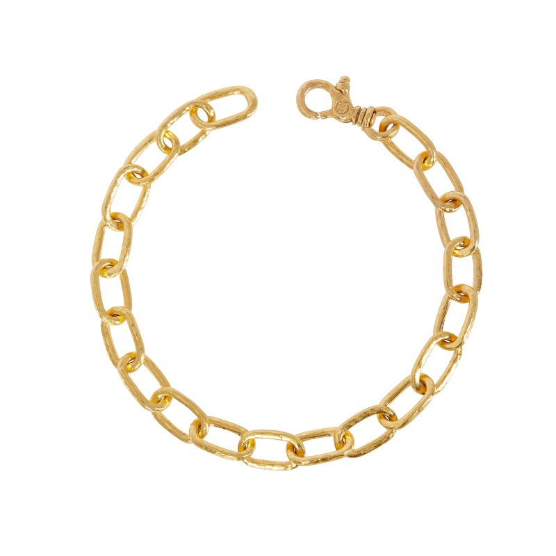 Gurhan 24K And 22K Yellow Gold Hoopla Link Bracelet