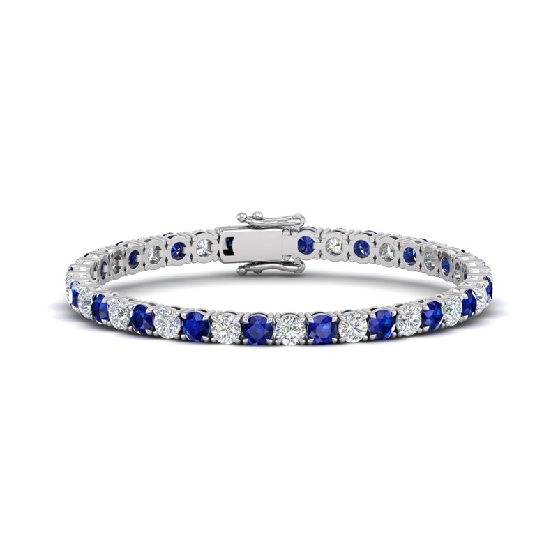 Valani Alternating Stone Straight Line Bracelet
