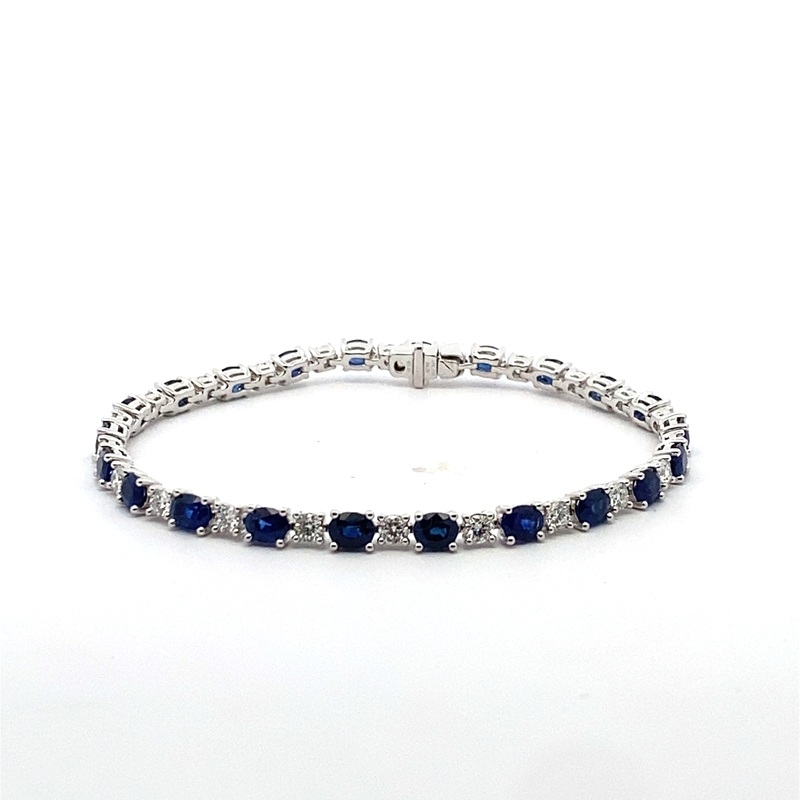 Valani Alternating Stone Straight Line Bracelet