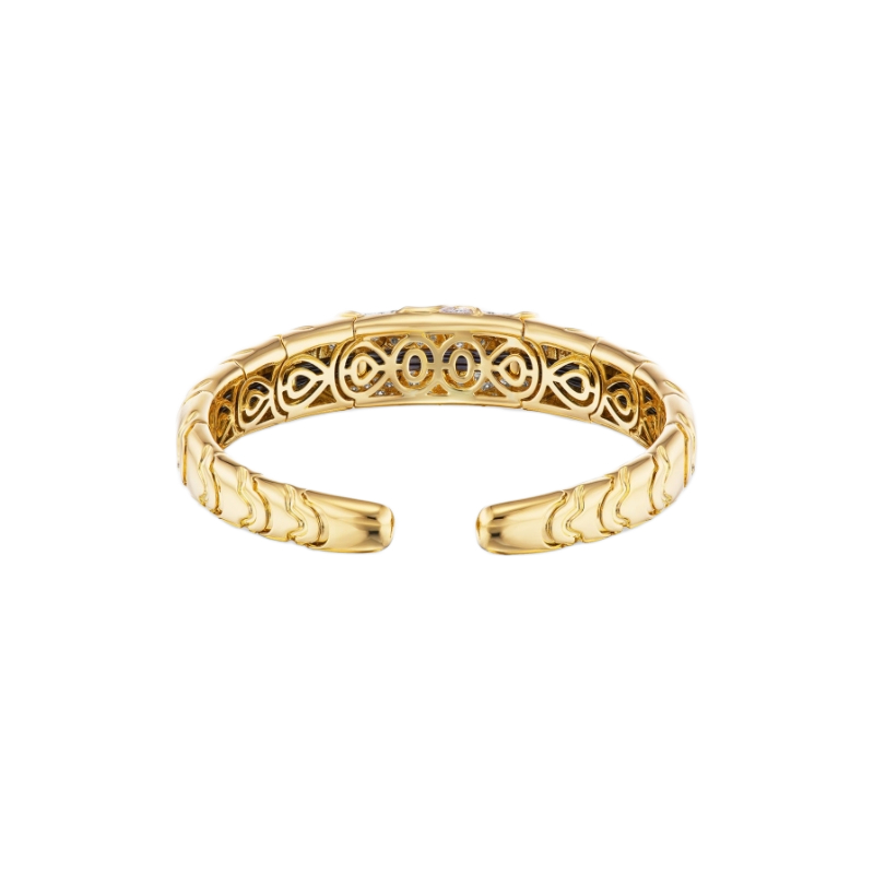 18K Yellow Gold Onda Bangle Bracelet