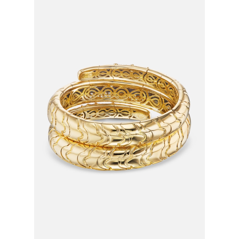 18K Yellow Gold Onda Triple Bangle Bracelet