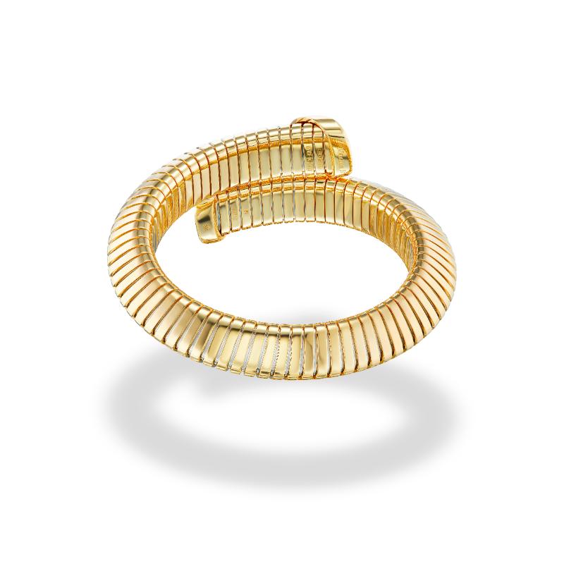 18K Yellow Gold Trisola Bangle Bracelet