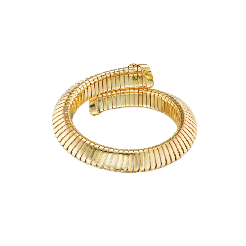 18K Yellow Gold Trisola Bangle Bracelet