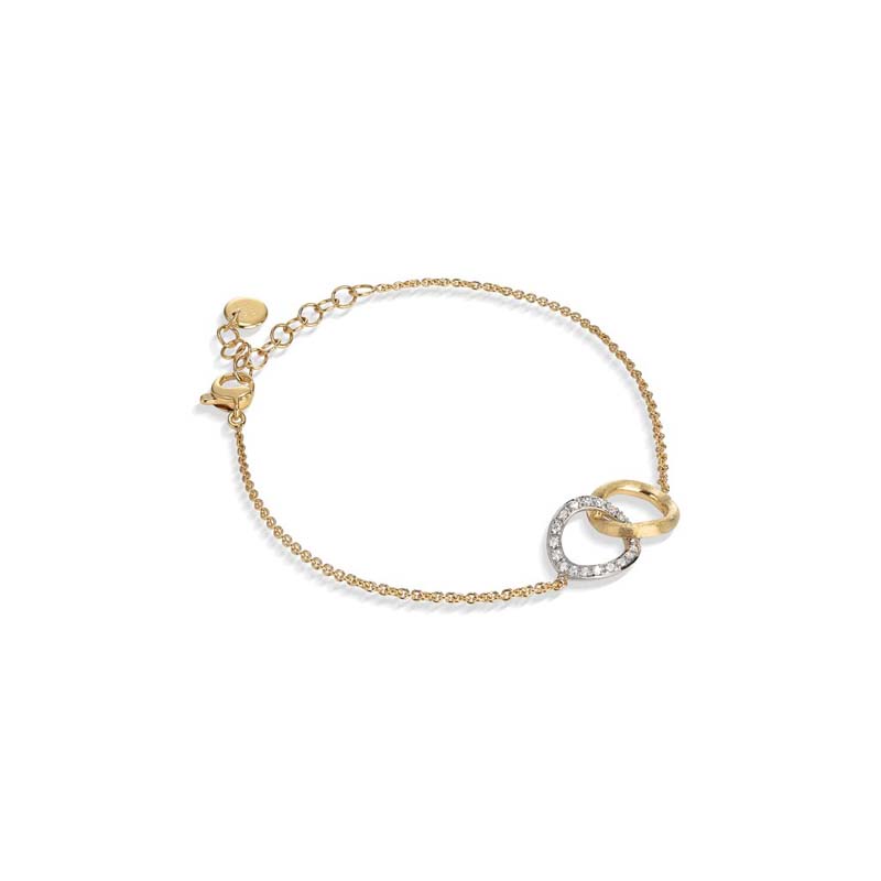 Marco Bicego Delicati Gold & Diamond Round Link Bracelet