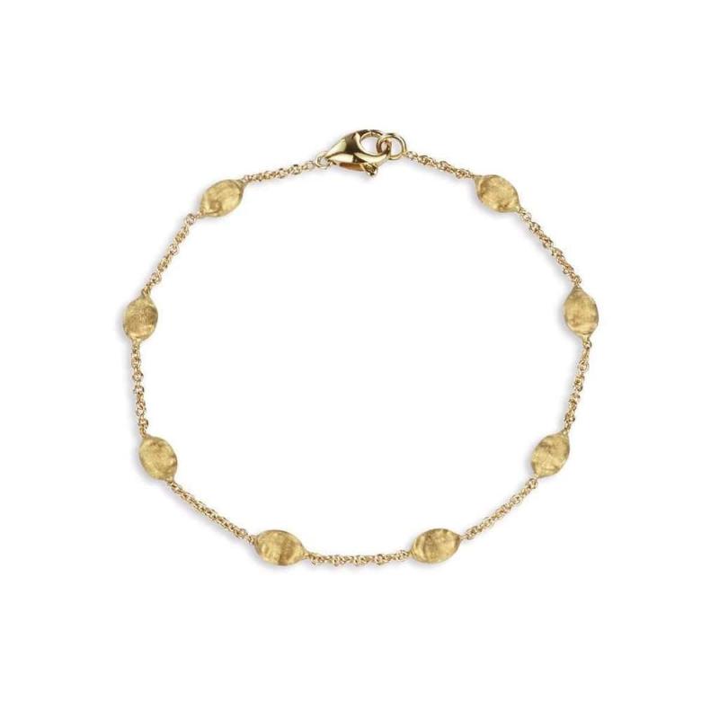 Marco Bicego 18K yellow gold Siviglia small bead bracelet, 7.5"