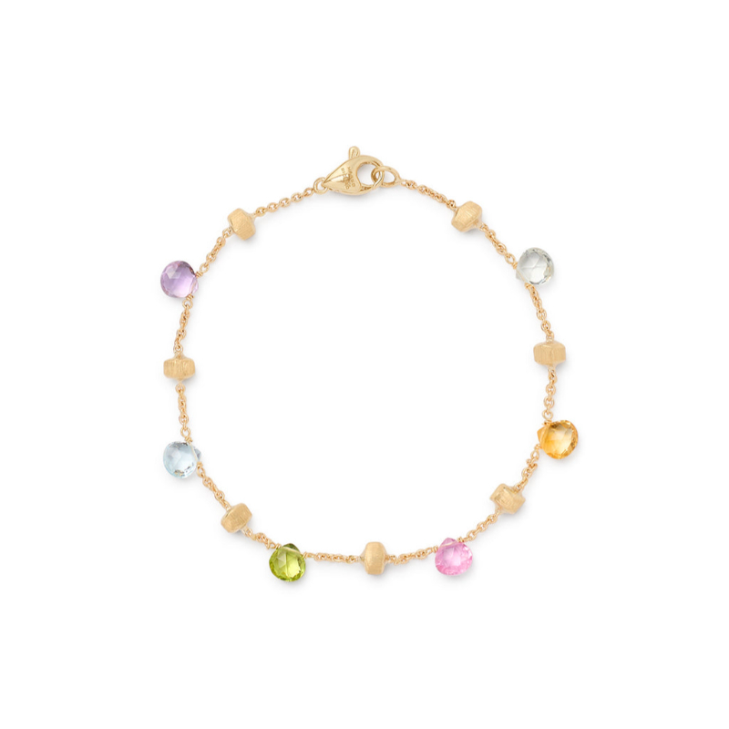 Marco BicegoÂ® Paradise Collection 18K Yellow Gold Mixed Gemstone Single Strand Bracelet