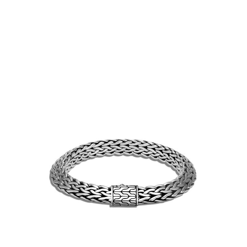 John Hardy sterling silver Classic Chain Tiga chain bracelet, 95mm bracelet with pusher clasp, size M