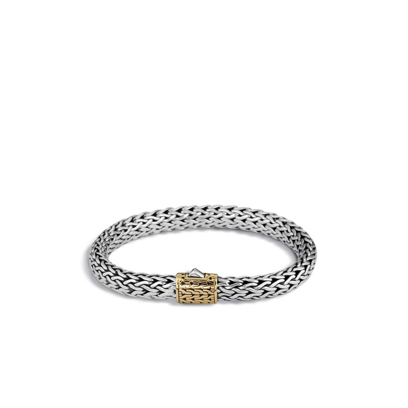 Sterling Silver And 18K Gold Classic Chain Chain Bracelet