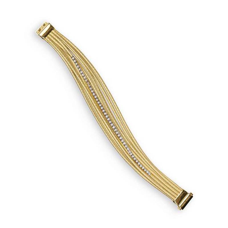 Marco Bicego 18k yellow gold Cairo 9 strands bracelet, 7"