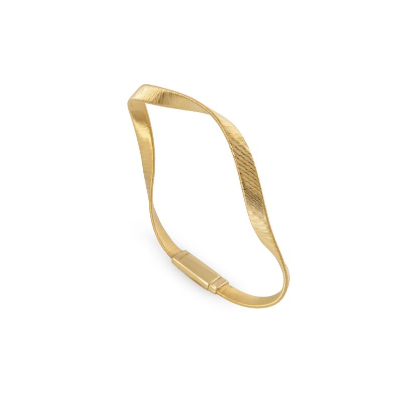 Marco Bicego 18K yellow gold Marrakech Supreme hand twisted bracelet, 7.25"