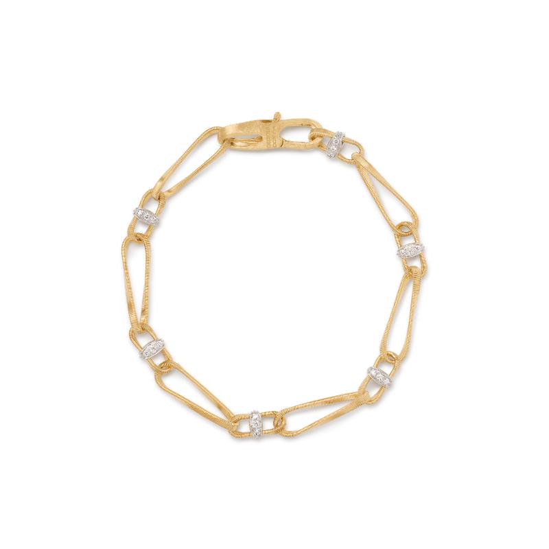Marco Bicego Marrakech Onde 18K Yellow Gold Twisted Coil Link Bracelet