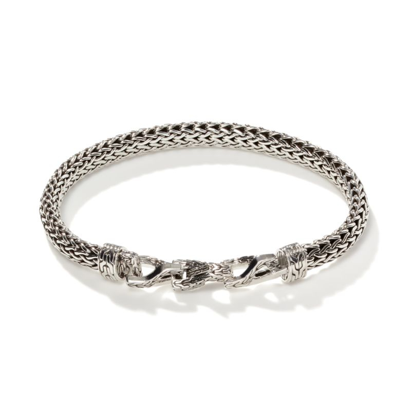 Sterling Silver Asli Classic Chain Link Stationsmall Chain Bracelet
