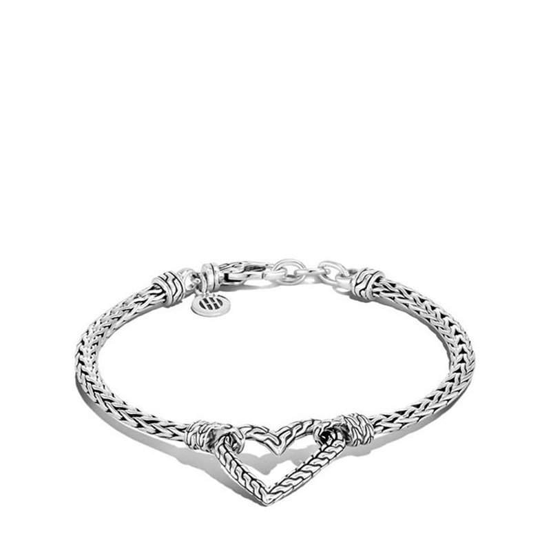 Classic Manah Chain 3.5mm Heart Bracelet