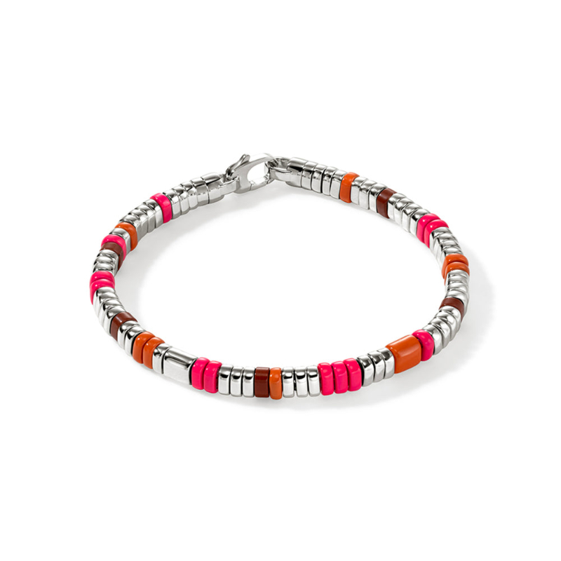 Colorblock Slim Bracelet In Sterling Silver