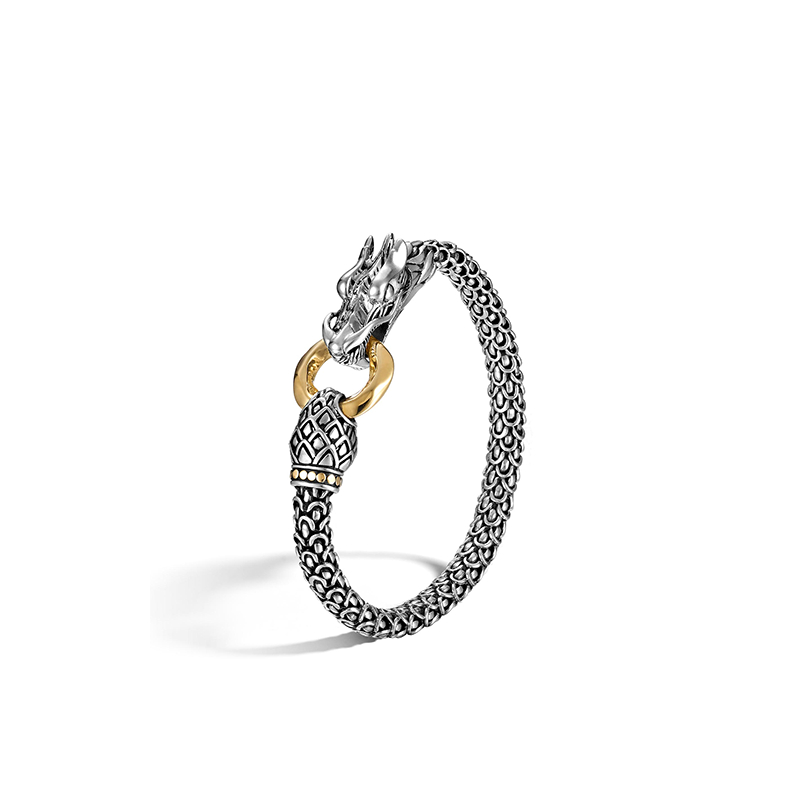 18K Bonded Yellow Gold Legends Naga Dragon Bracelet