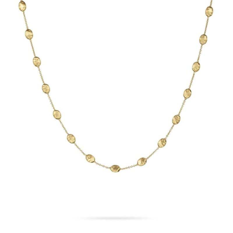 Marco Bicego 18k yellow gold Siviglia medium bead necklace, 18"
