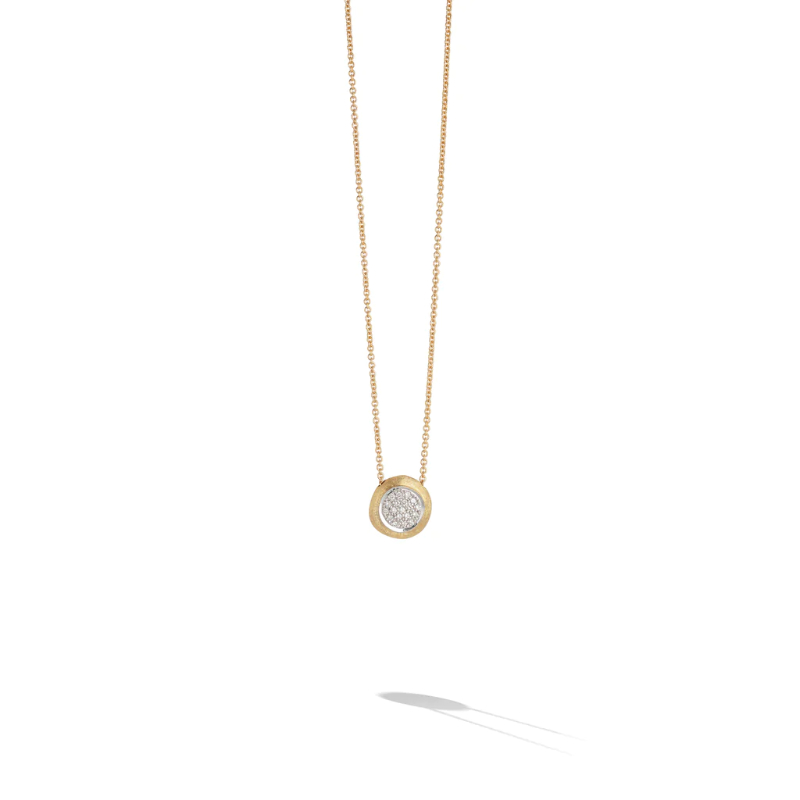 Marco Bicego® Jaipur Collection 18K Yellow and White Gold Diamond Bead Pendant