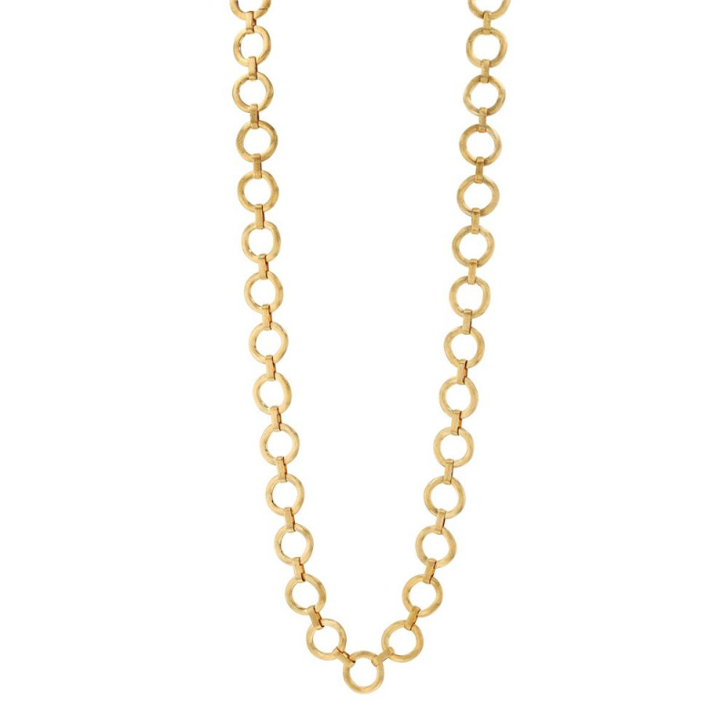 Marco Bicego 18K yellow gold Jaipur link convertible flat link necklace