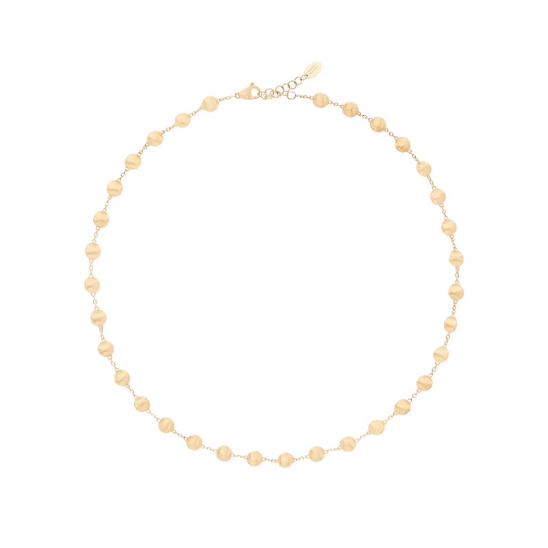 Marco Bicego 18K Yellow Gold Africa Hand Engraved Necklace