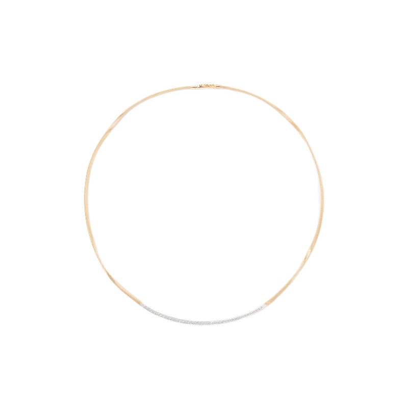 Marco Bicego 18K Yellow Gold And 18K White Gold Marrakech Coil Chain Necklace