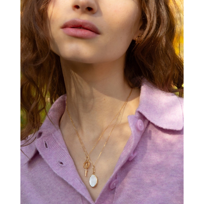 Monica Rich Kosann 18K Yellow Gold Adventure Mini 