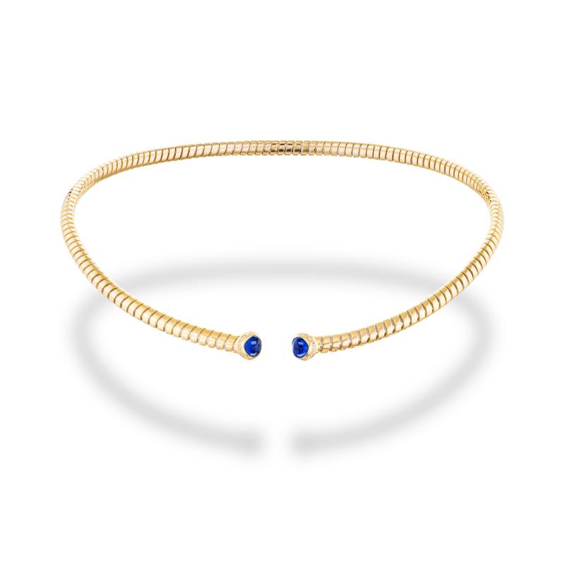 Trisolina Cabochon Sapphire Collar
